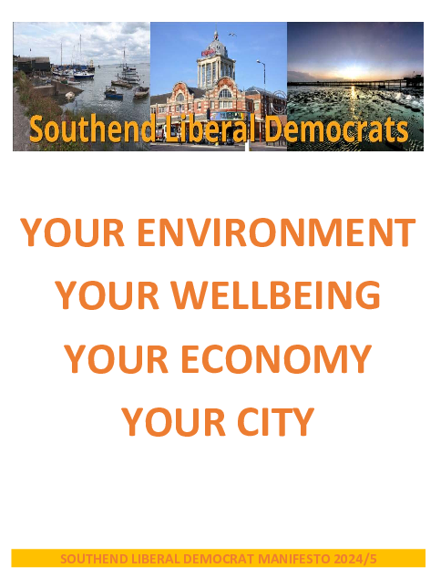 Southend on Sea Liberal Democrat Manifesto - 2024